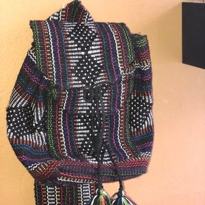 Mini Woven Backpack